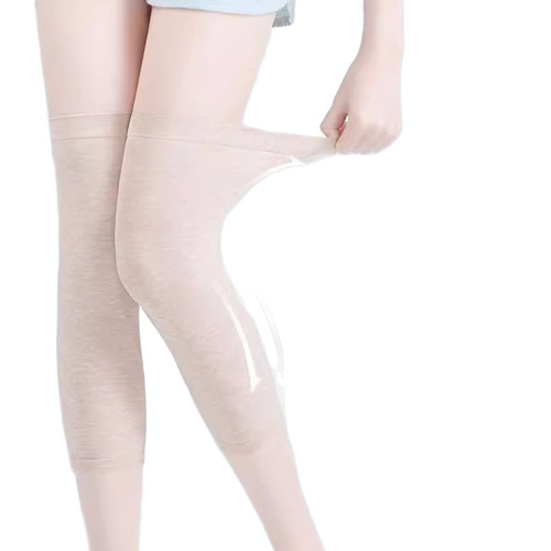 Thin Colorful Cotton Knee Warmers for Spring and Summer Air Conditioning, Stretchy Breathable Extended Knee Guards for Summer Joint Protection