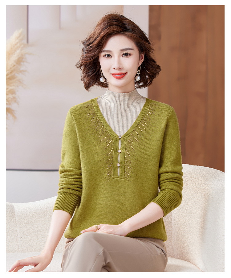 E5985 870K ÁO LEN NỮ TAIRYA MÙA XUÂN THU ĐÔNG TRUNG NIÊN DÀY ẤM THỜI TRANG NỮ G03 SẢN PHẨM MỚI