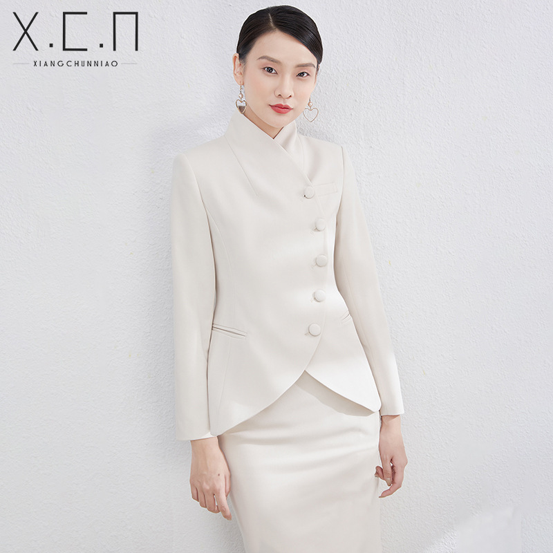 High-End Suit Suit, Spring Business Commuting Style Suit Skirt, Professional Wear, Formal Wear, Sales Department Work Clothes