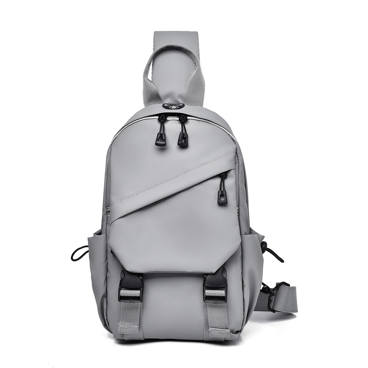 Bolso de pecho informal a la moda con múltiples bolsillos para hombre, bolso cruzado, nuevo bolso de hombro de gran capacidad para deportes de ciclismo al aire libre