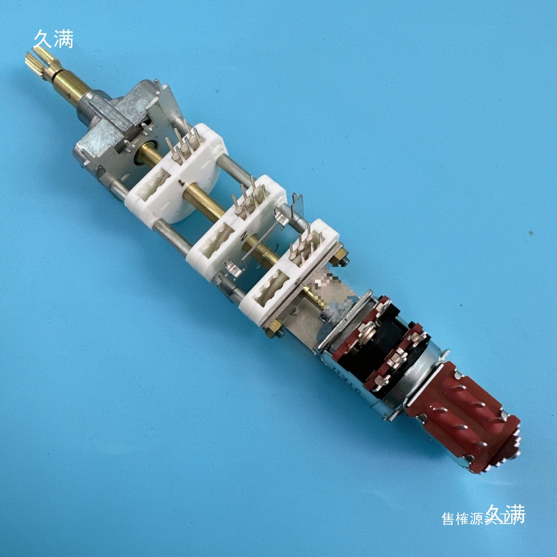 示波器VOLTS/DIV旋钮配件垂直电压分度调节器双轴双开关电位器B1k