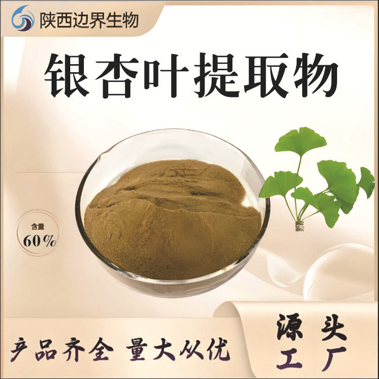 银杏叶提取物银杏黄酮24%内酯6%100g/袋食品级原料现货