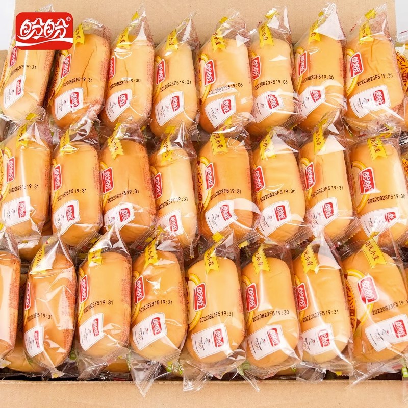 Panpan French-style small bread 2000g milk flavor breakfast bun soft bread Western pastry snacks whole box wholesale