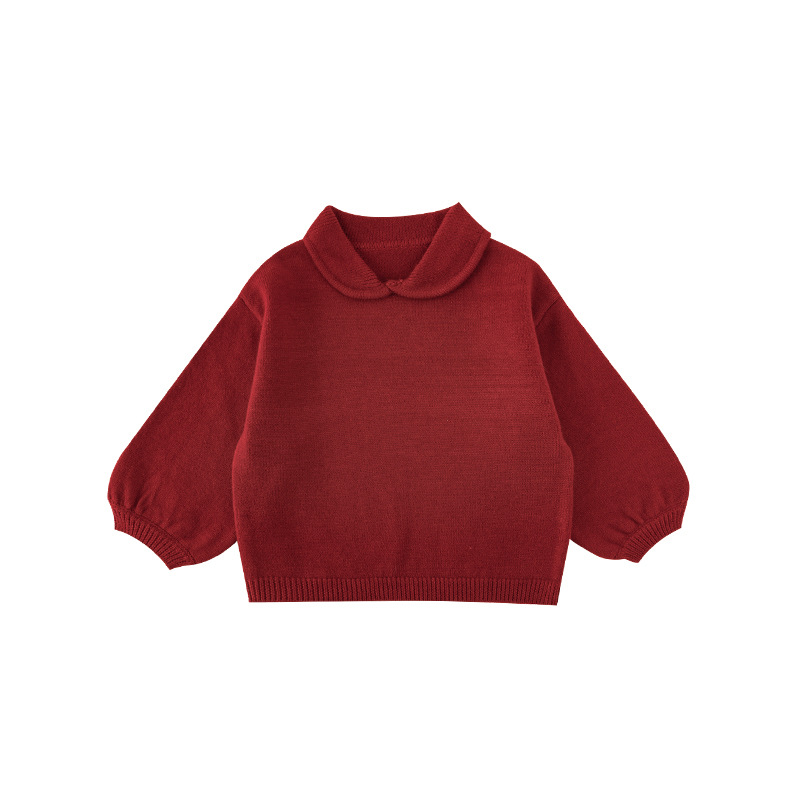 Suéter simple del color sólido de las muchachas lindas de Qiuduo 2024 Suéter glutinoso suave grueso del estilo coreano de los nuevos niños del invierno