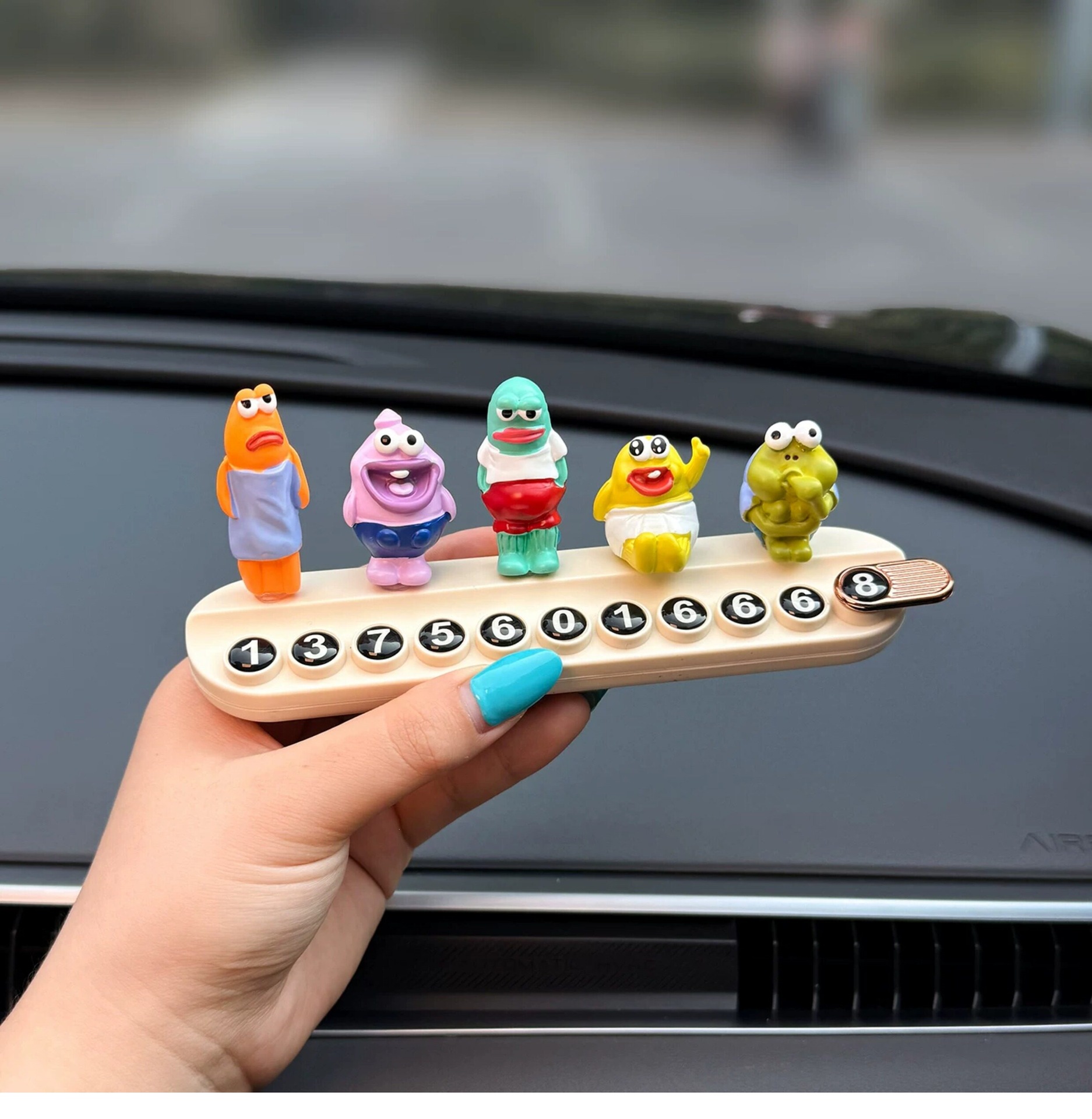 2026 New Bikini Town Temporary Parking Number Plate, Car Moving Phone Number Sign, Cute for Women