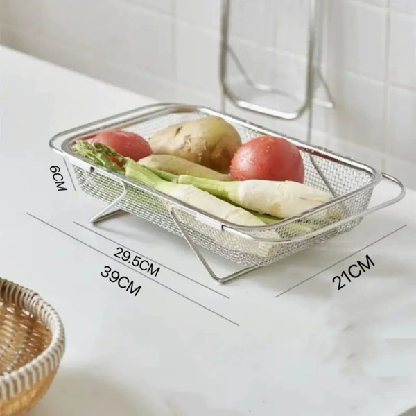 Extra-large [grid with feet] telescopic drain basket