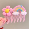 Cartoon cute children's bangs with bow, hairpins, non-slip hair accessory