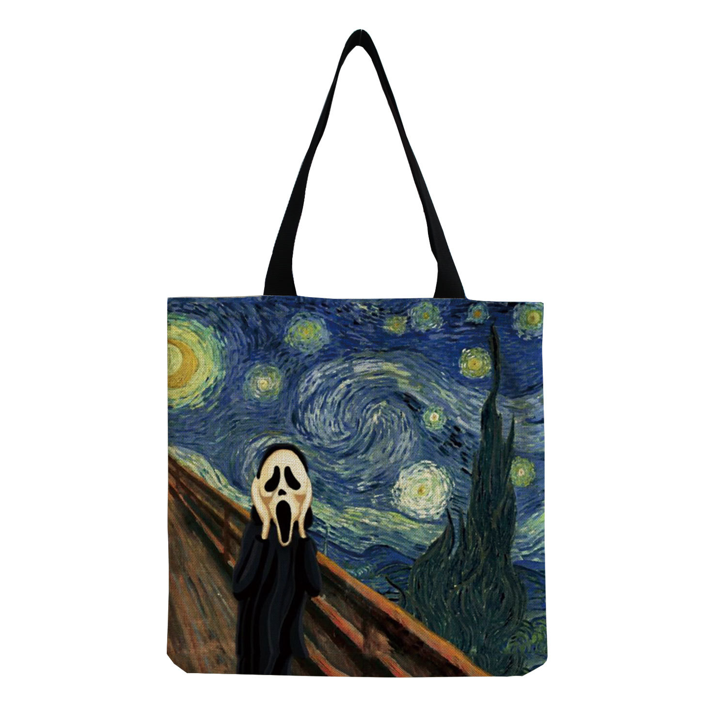 Dog Pattern Women'S Gender Women's Fashion Dog Shopping Bags