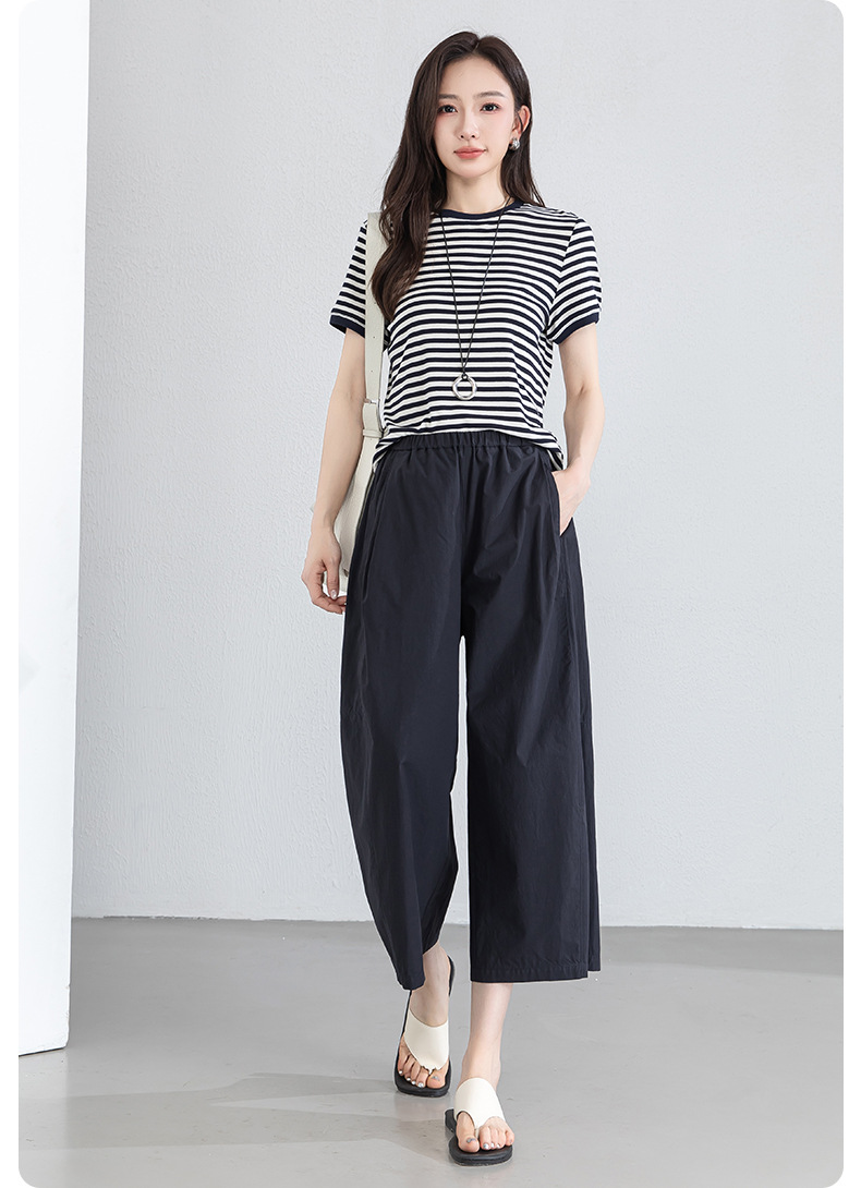Quần jogger nam ống bong bóng dáng 7/8, chất liệu cotton thoáng khí, phong cách công sở dạo phố — màu xanh navy chi tiết 24