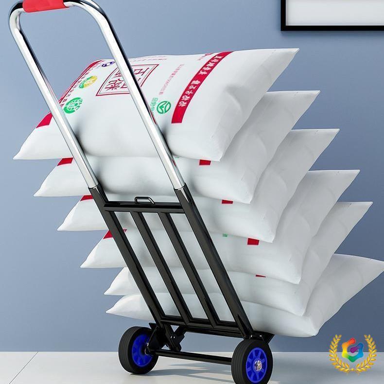 Folding Portable Luggage Cart Shopping Cart Grocery Cart Trolley Truck Heavy-Duty Transporter