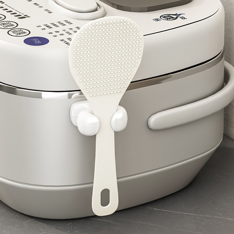 Rice Spoon Storage Rack Kitchen Wall-Mounted Rice Cooker Spatula Holder Silicone Hook Non-Stick Rice Spoon Placement Rack Rice Spoon Storage Rack Kitchen Wall-Mounted Rice Cooker Spatula Holder Silicone Hook Non-Stick Rice Spoon Placement Rack