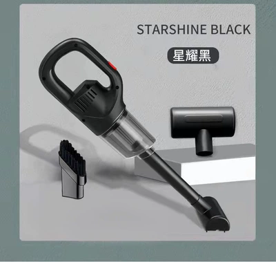 Electric Handheld Wireless Charging Vacuum Cleaner, Portable for Home and Car Use, High-Power, Specialized for Use in the Car (Tozsoranlar) - black-chinese