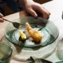 家用耐高温水果玻璃菜盘