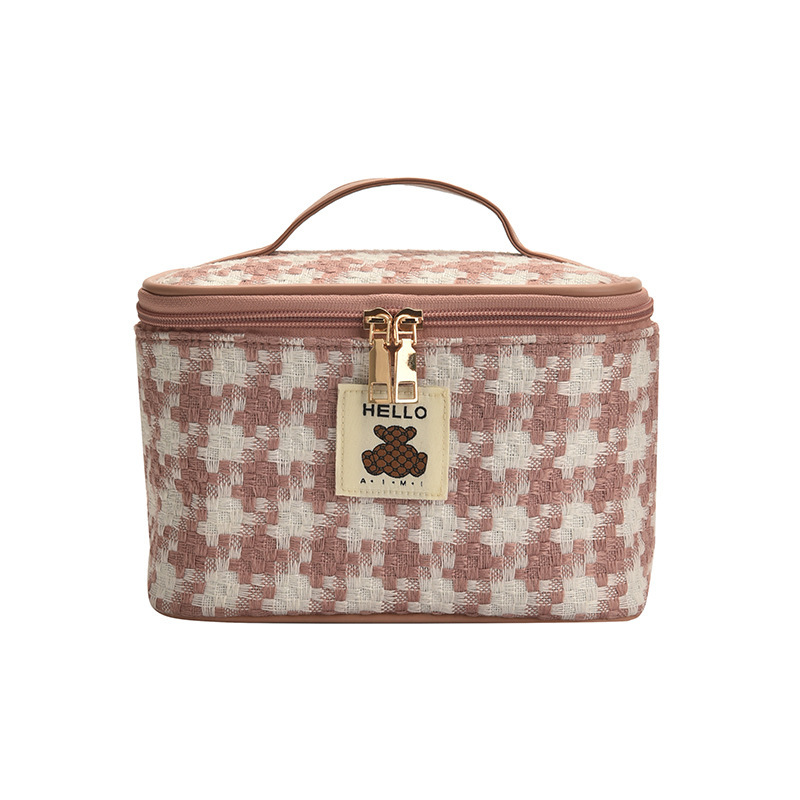 Bolsa de Cosméticos de Alta Gama para Mujer, Estilo 2024, Bolsa de Almacenamiento de Maquillaje Portátil, Bolso Multifuncional de Celebridad de Internet, Venta al por Mayor