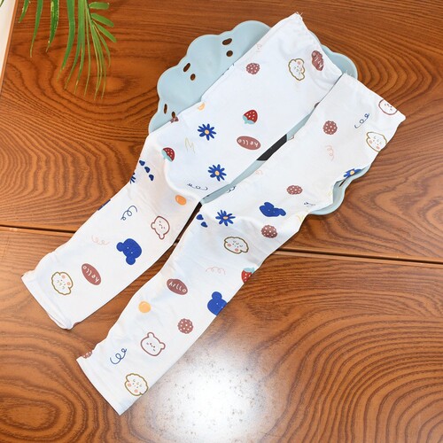 New Summer Sun Protection Sleeve for Women, Cute Ice Silk Cold Sensation Ice Sleeves, Arm Sleeve Protection, Printed Cycling Sports Sleeve