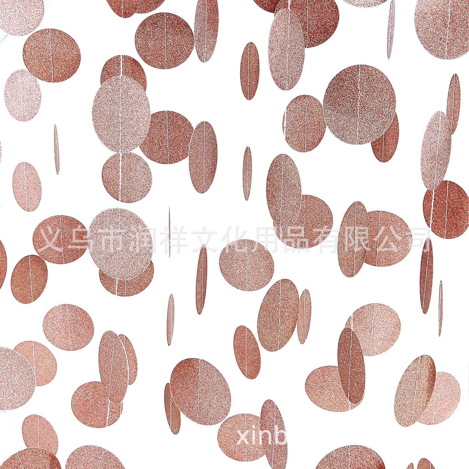 반투명 로즈 골드 디스크 스트링