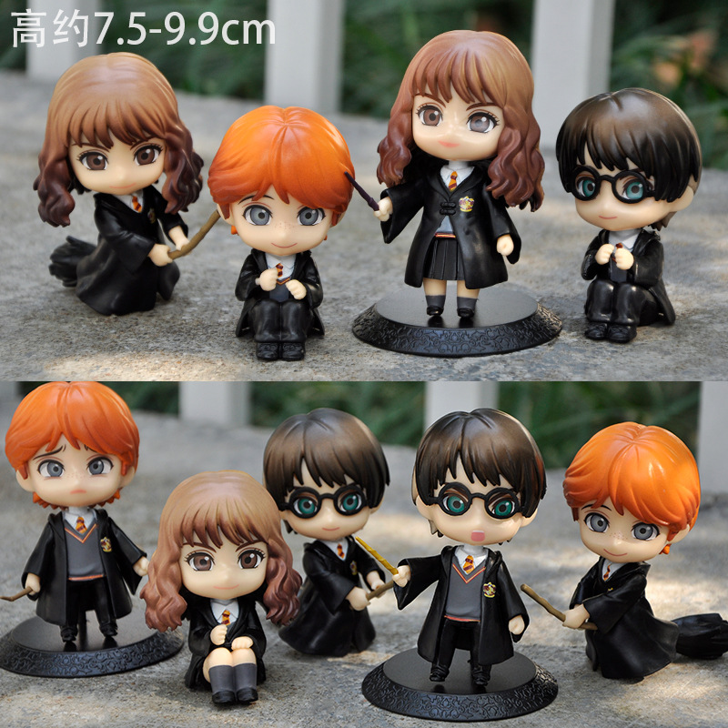 Dibujos animados Q versión mágica periférica hecha a mano modelo lindo niño niña muñeca habitación escritorio decoración regalo