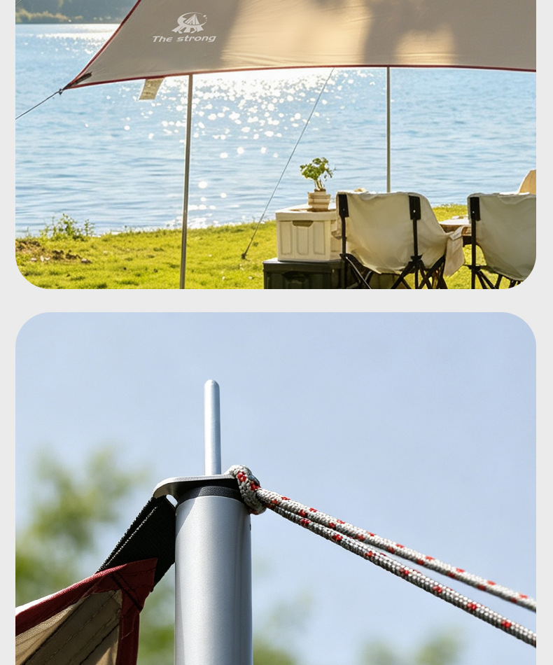 Donkey's Friend Outdoor Portable Four-Pole Canopy Tent Customized for Camping, No-Setup Sunshade OEM Manufacturing