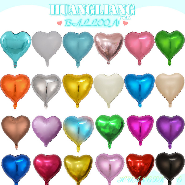 18-inch love aluminum film balloon monochrome wedding Valentine's…