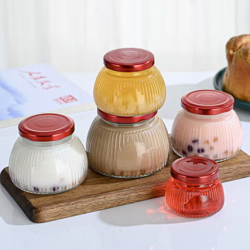 75ml玻璃燕窝分装瓶可蒸煮花胶蜂蜜冻奶加厚密封鲜炖果酱玻罐