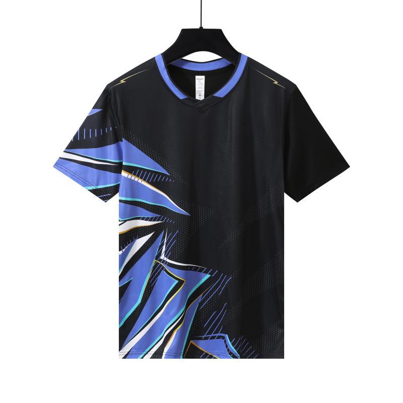 Nueva camiseta de bádminton de seda de hielo, ropa de tenis de mesa transpirable de secado rápido, impresión digital de alta calidad, camiseta de logotipo imprimible
