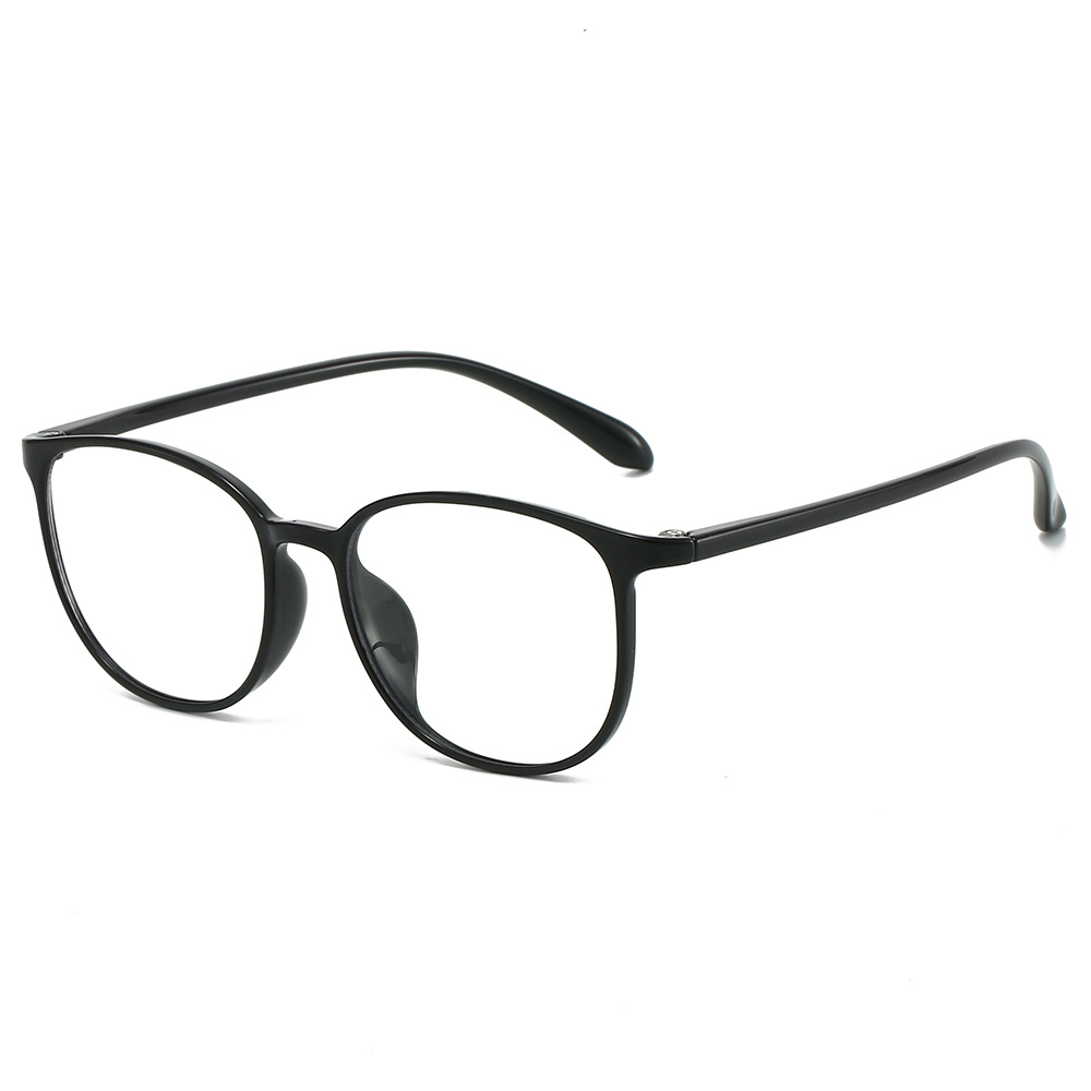 New Ultra-light Retro TR Anti-blue Light Women, Artistic Street Style Plain Glasses Frames, Suitable For Men, Can Be_voghion.com
