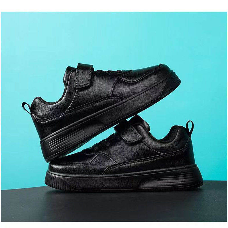 Zapatos blancos para niños zapatos de tablero para niños primavera y otoño nuevos niños medianos y grandes zapatos de cuatro estaciones para niñas zapatos blancos de Campus de fondo suave a prueba de agua