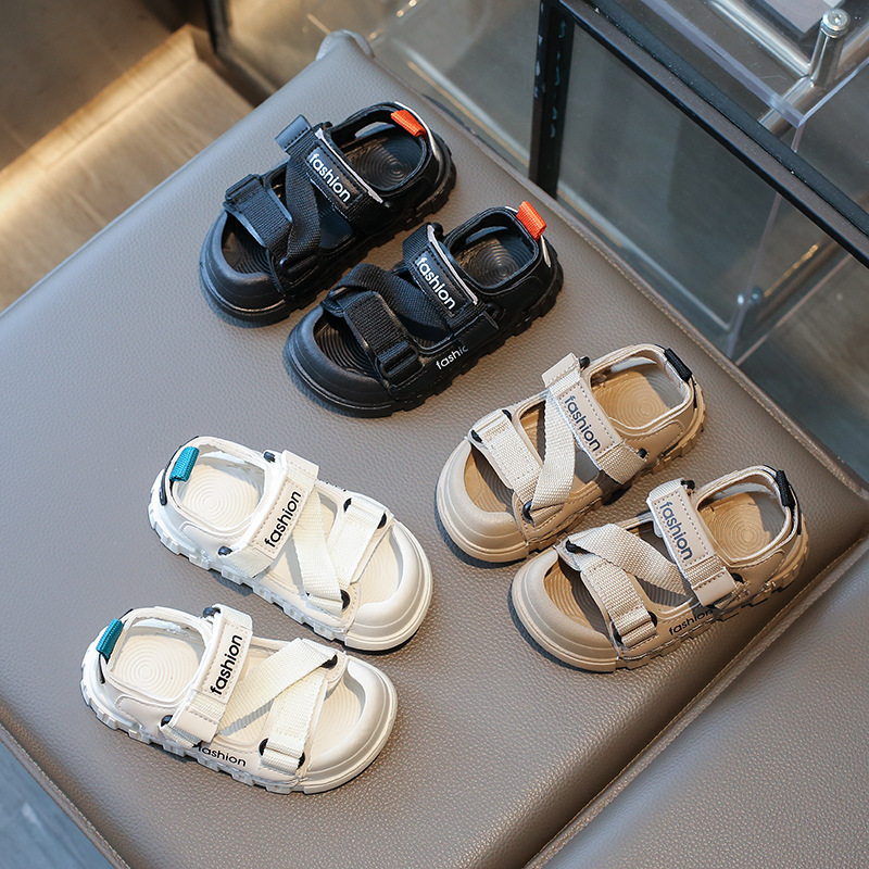 Sandalias para Niños, Estilo Verano 2026, para Niños Pequeños, Zapatos Infantiles con Punta Cerrada, Zapatos de Playa para Niños, Antideslizantes y Anti-patadas