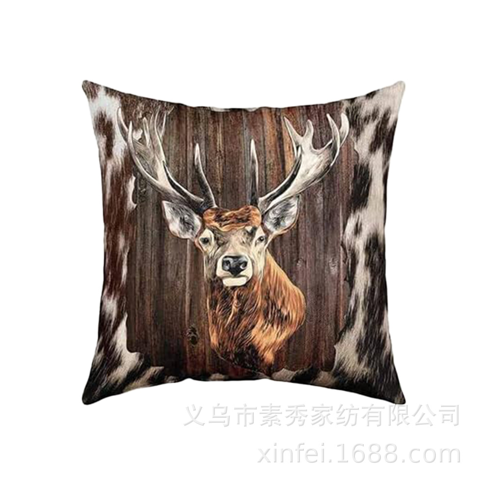 Transfronterizo amazónico Xiyin yak highland ganado animal sofá sala de estar respaldo decoración almohada abraza almohada cubierta de cojín image 38