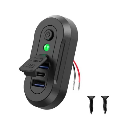 Dual Qc+Pd with Mechanical Mobil şarj cihazları - green-light