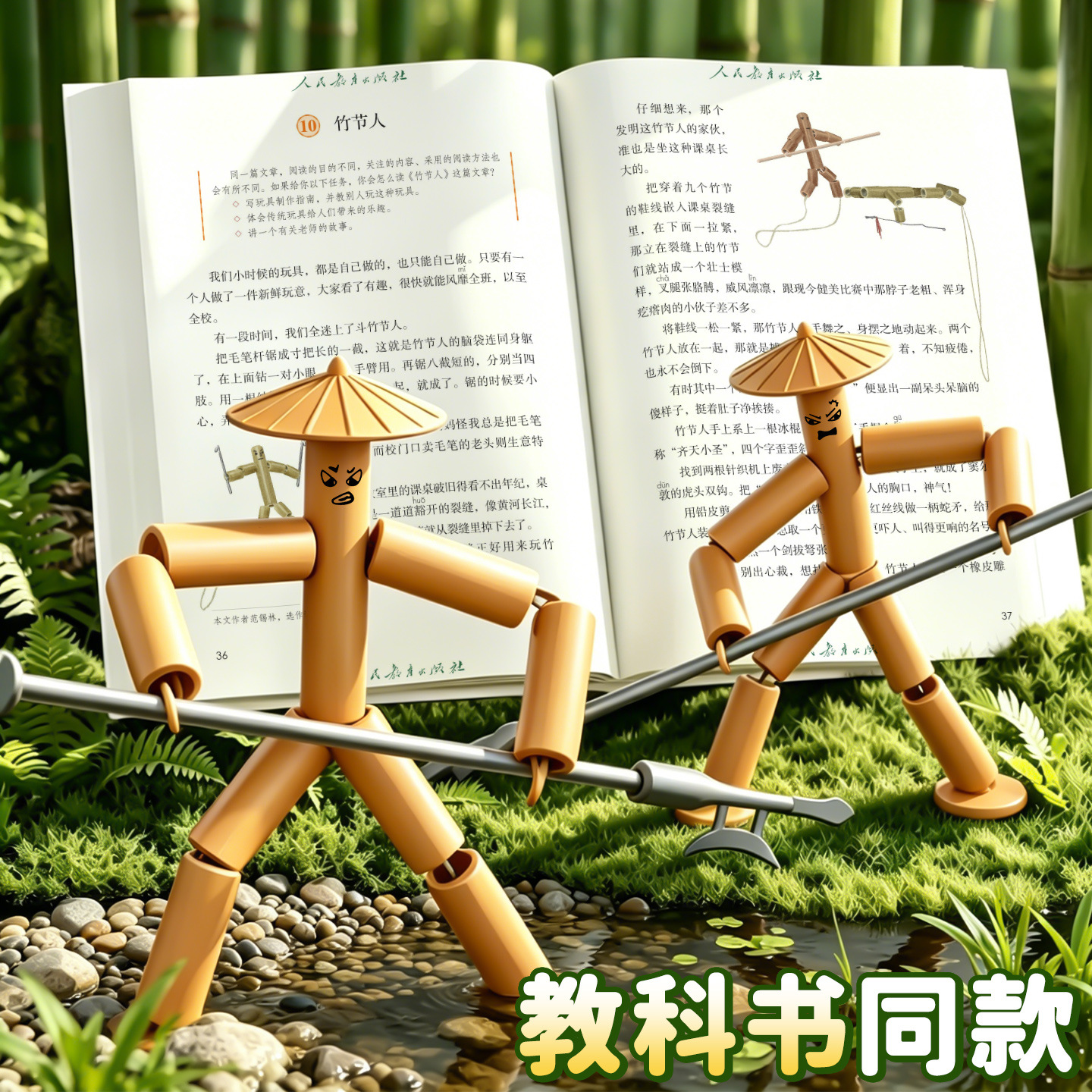 Bamboo Man Battle Toy For Sixth Grade Primary School Students, Deluxe...