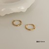 Small design advanced earrings from pearl, silver 925 sample, light luxury style, 2023 collection