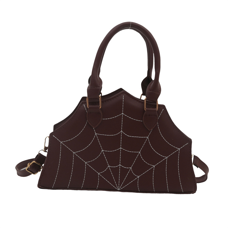2024 nuevo bolso de tela de araña de moda personalidad extraña bolso de hombro en bordado simple bolso de mochila extranjero