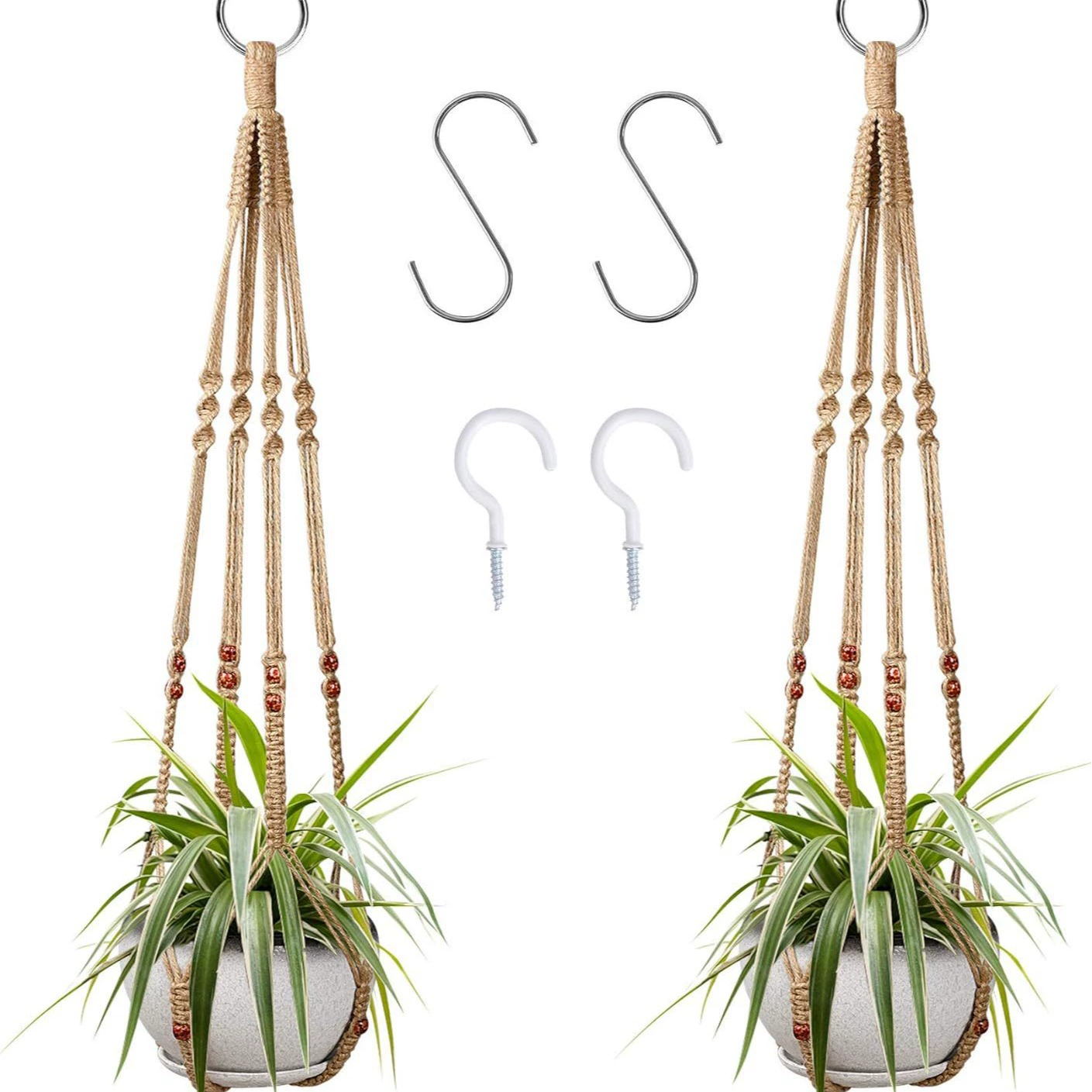 Амазонка бездонный комбинированный цветочный горшок сетчатый карман с крючком