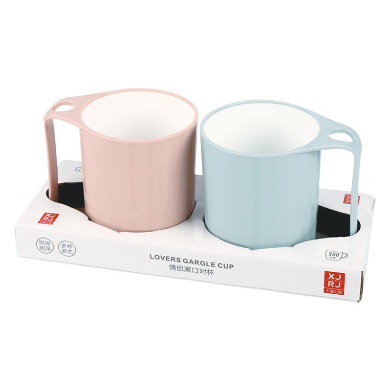 Taza de plástico ecológica, de fibra de trigo, para cepillo de dientes, al por mayor