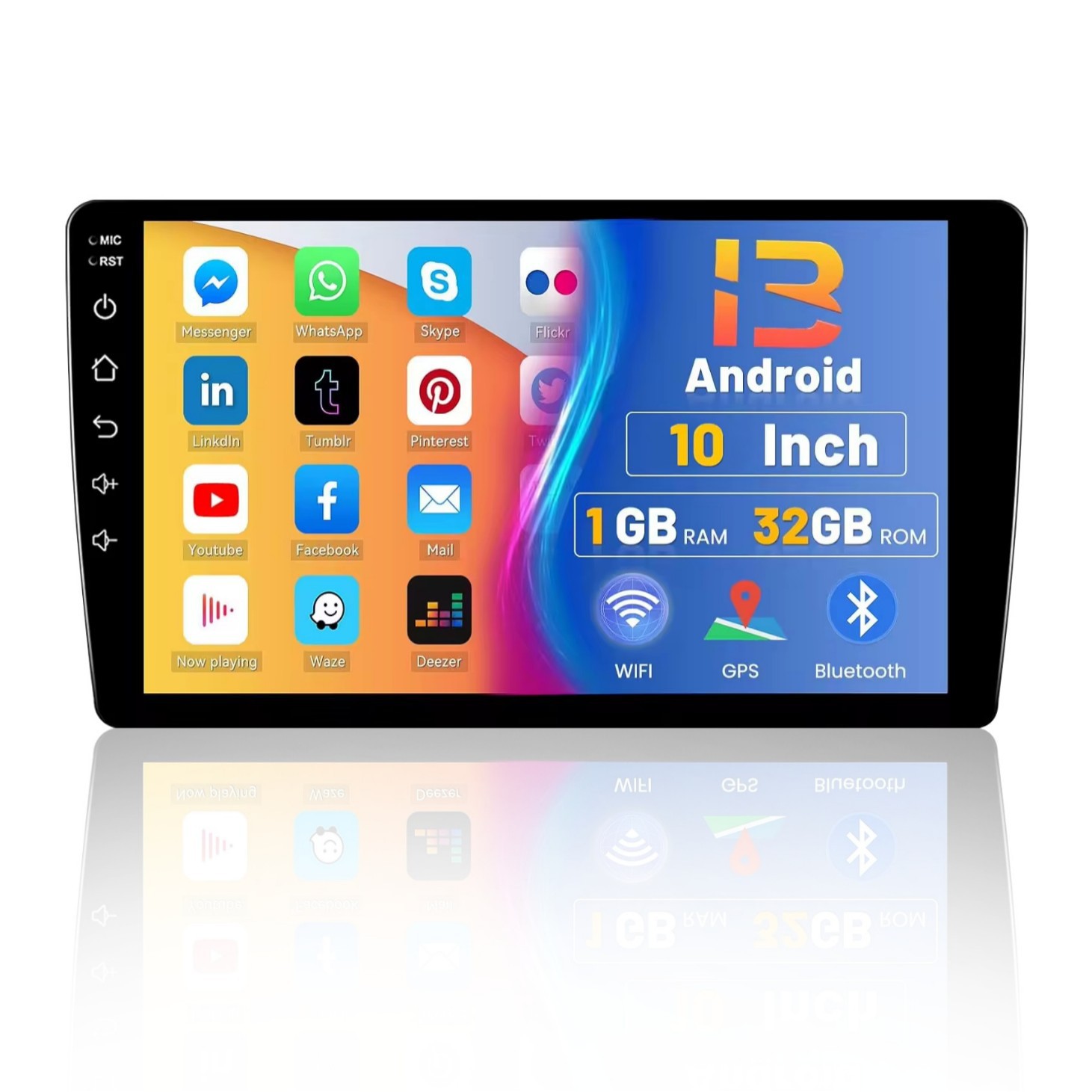 Máquina universal nacional/transfronteriza de 9/10 pulgadas, navegación GPS para automóvil Android, pantalla grande de control central de automóvil de carplay inalámbrico