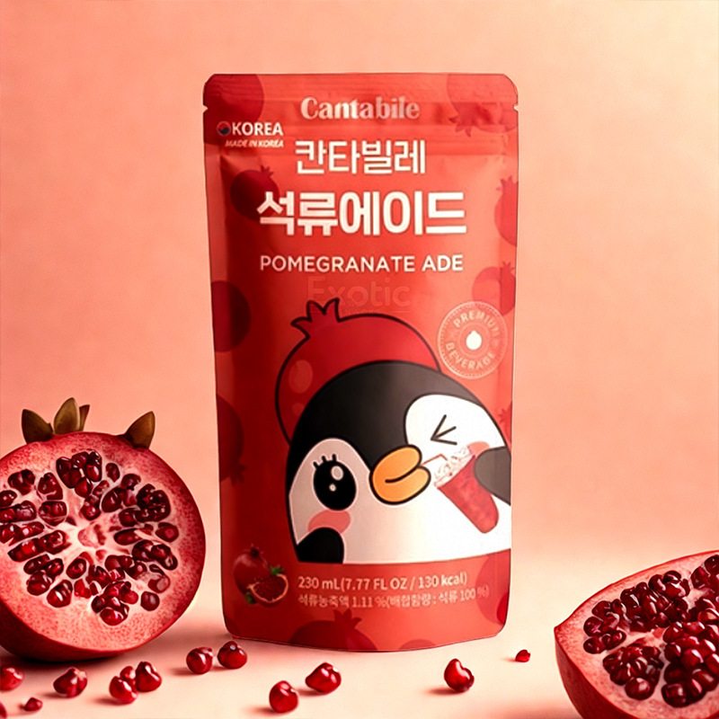 South Korea Imported Contabil Bags Pomegranate-flavored Strawberry-flavored Coffee Drink 230ml Leisure Internet Red Drink