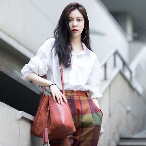 Women's Basic Long-Sleeve White Shirt 2024 New Design White Collared Shirt Spring and Autumn Casual Top