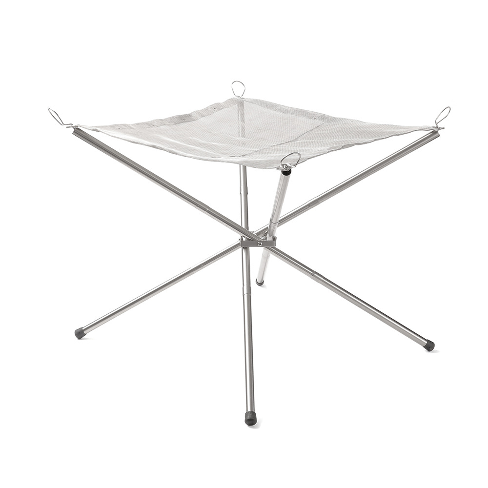 Portátil al aire libre fuego Mesa camping fuego rack de acero inoxidable ultra-ligero plegable barbacoa parrilla bonstove estufa de leña al aire libre