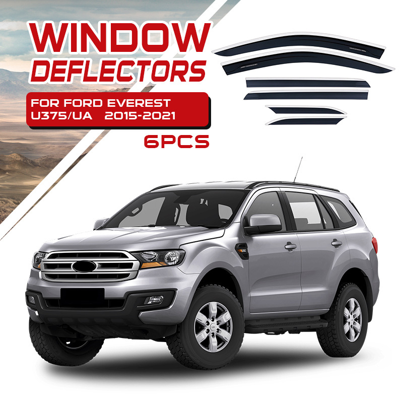 TXR es adecuado para Ford, ventana de protección de lluvia, cejas de lluvia, Ford Everest Window Deflectors image 16