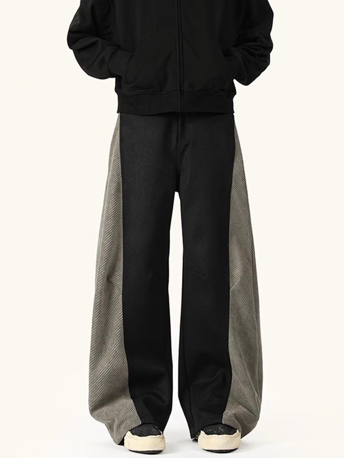 Black Jeans Men 2025 New Spring Autumn Trendy Loose Straight American Style High Street Casual Long Pants_viptrois.com
