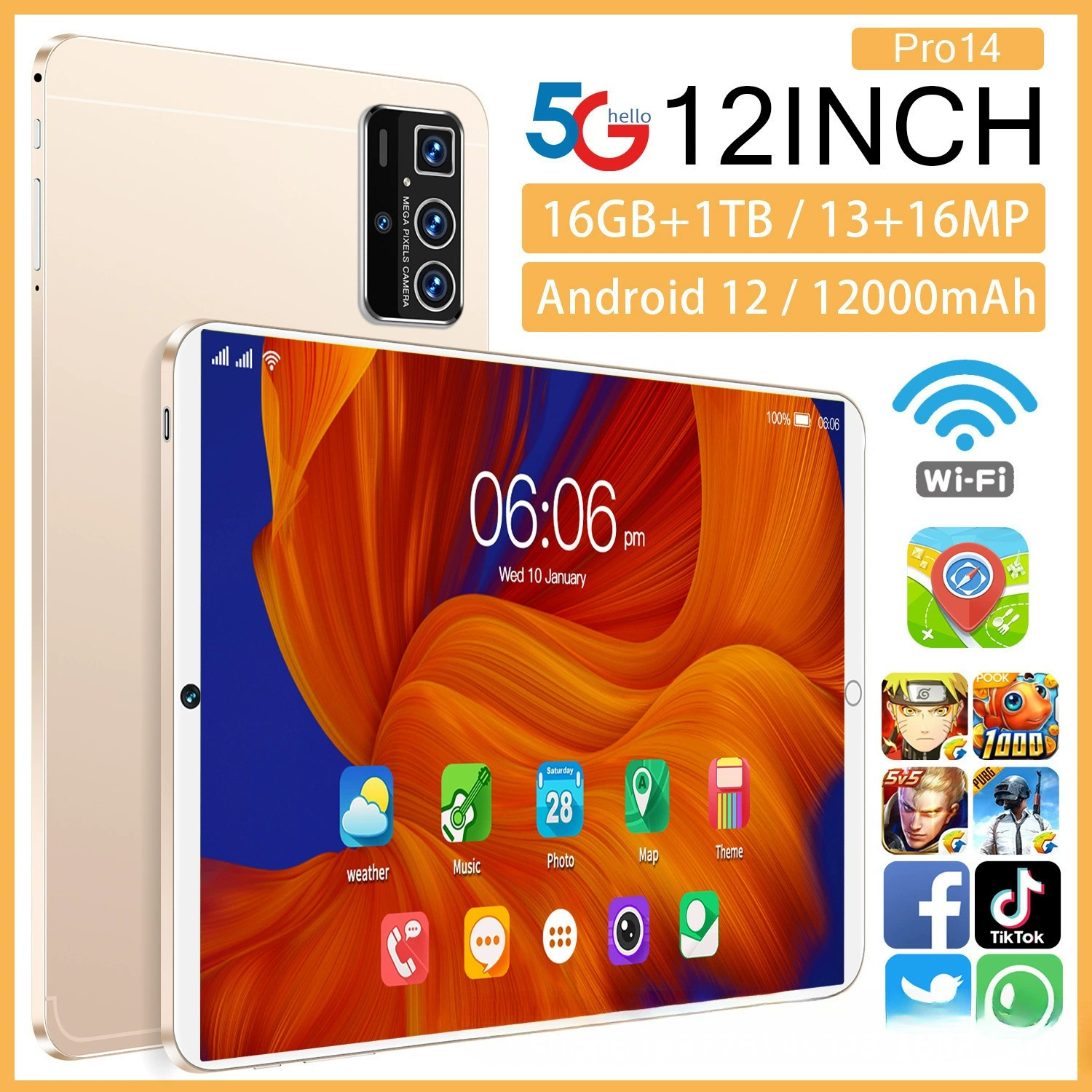 Планшет Google, планшет-ноутбук, 10.1'' Pro14, 16GB, Android