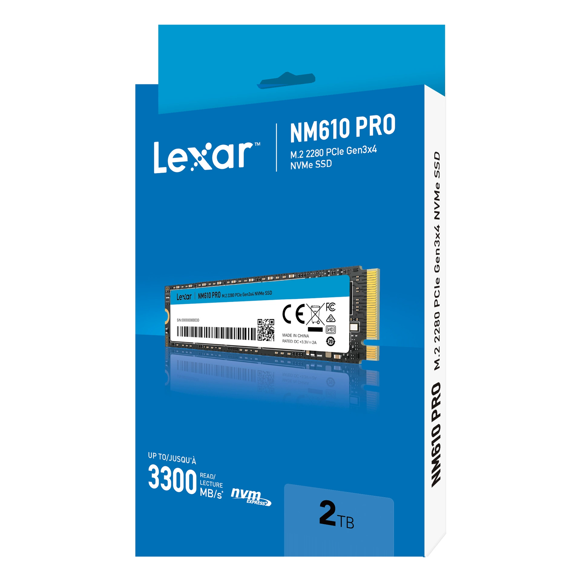 Rex Solid State Disk NM610PRO 2T 1T 500G PCIe 3.0 M.2 Интерфейс NVME протокол SSD