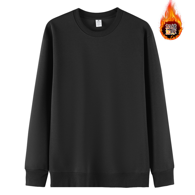 400g hombres pesados más suéter de cuello redondo de terciopelo modelos de otoño e invierno suéter grueso de manga larga camisa de manga larga chaqueta de tendencia