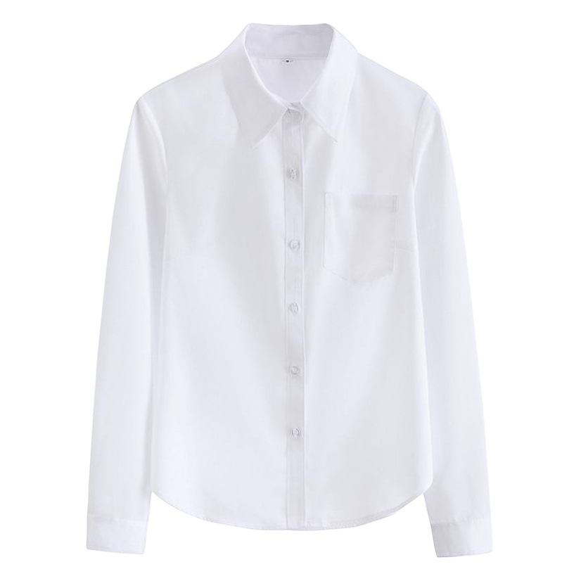 Jk Uniform Basic Shirt Female Preppy Style Summer Short-Sleeved School Uniform Middle School Student Japanese Style Jk Shirt Student Wear