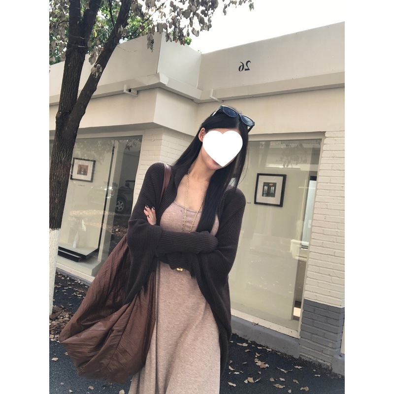 红人馆针织开衫女韩系氛围感早秋穿搭上衣慵懒巨好看轻熟毛衣外套|undefined