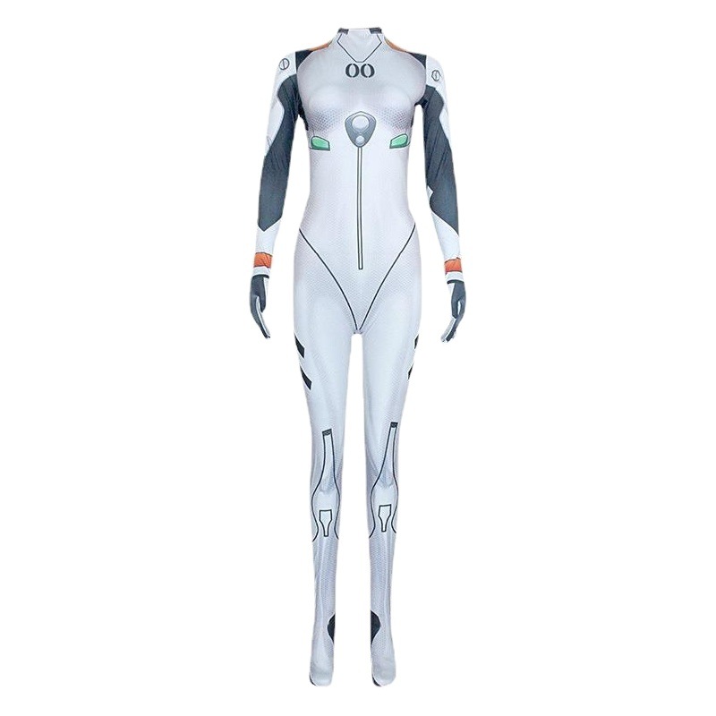 Body ajustado de Halloween DVA Da Ji 5Zero two02 Overwatch Kiana Ayanami Rei cosplay Evangelion battle.