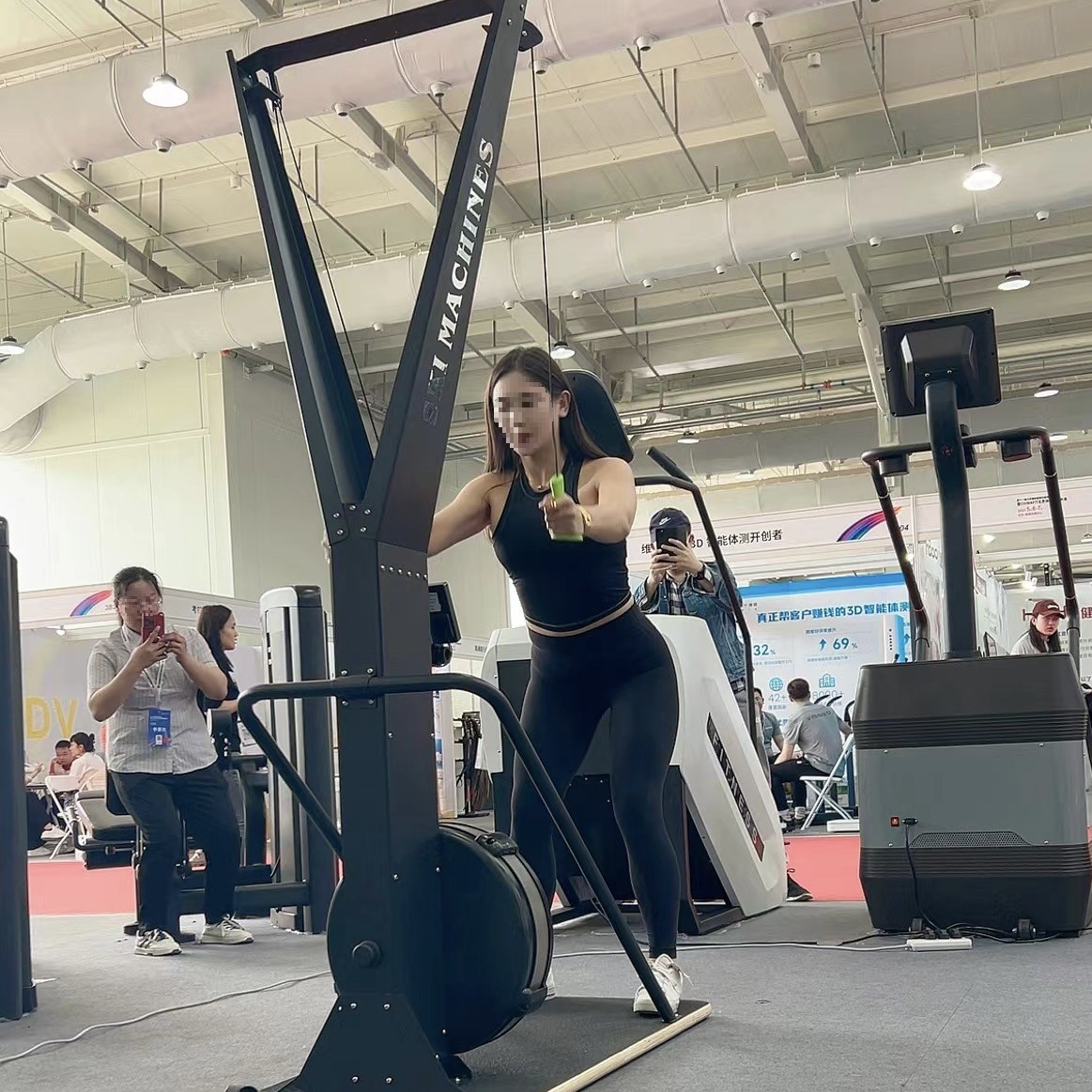 C2 Wind Resistance Ski Machine Gym Commercial Aerobic Exercise Simulation Ski Machine Commercial Ski Machine Fitness Equipment