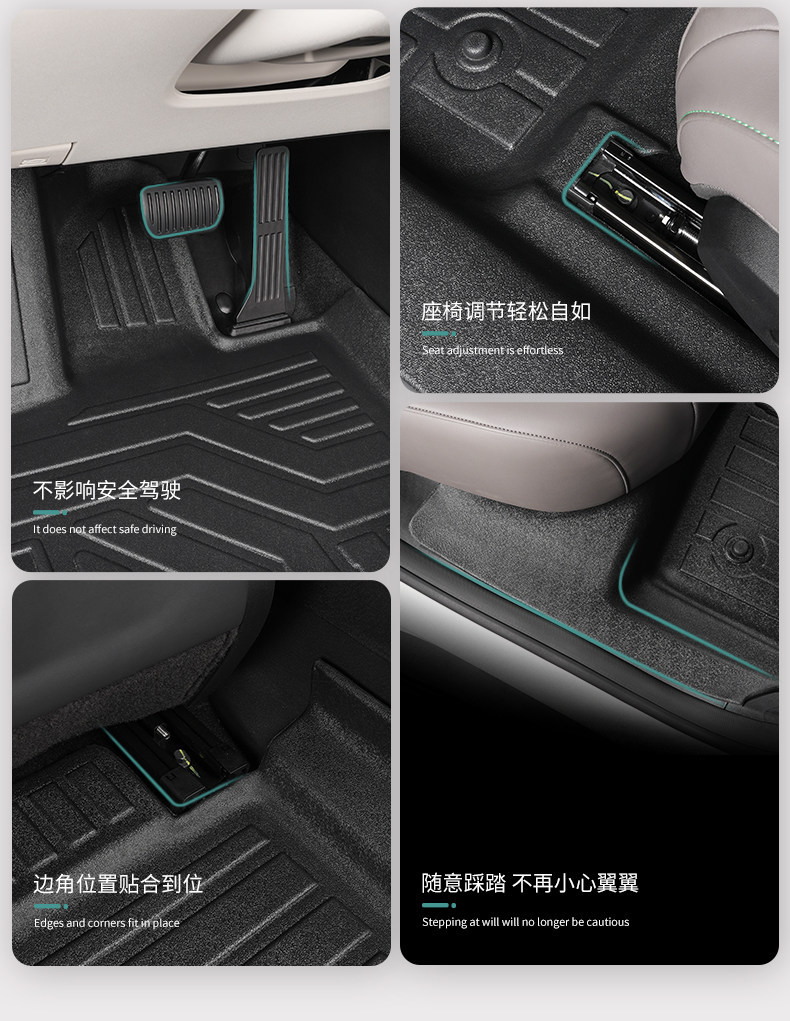 Special Dongfeng Nissan NX8 full-cover floor mats for interior modification, 26 models, including threshold covers, waterproof TPE car floor mats