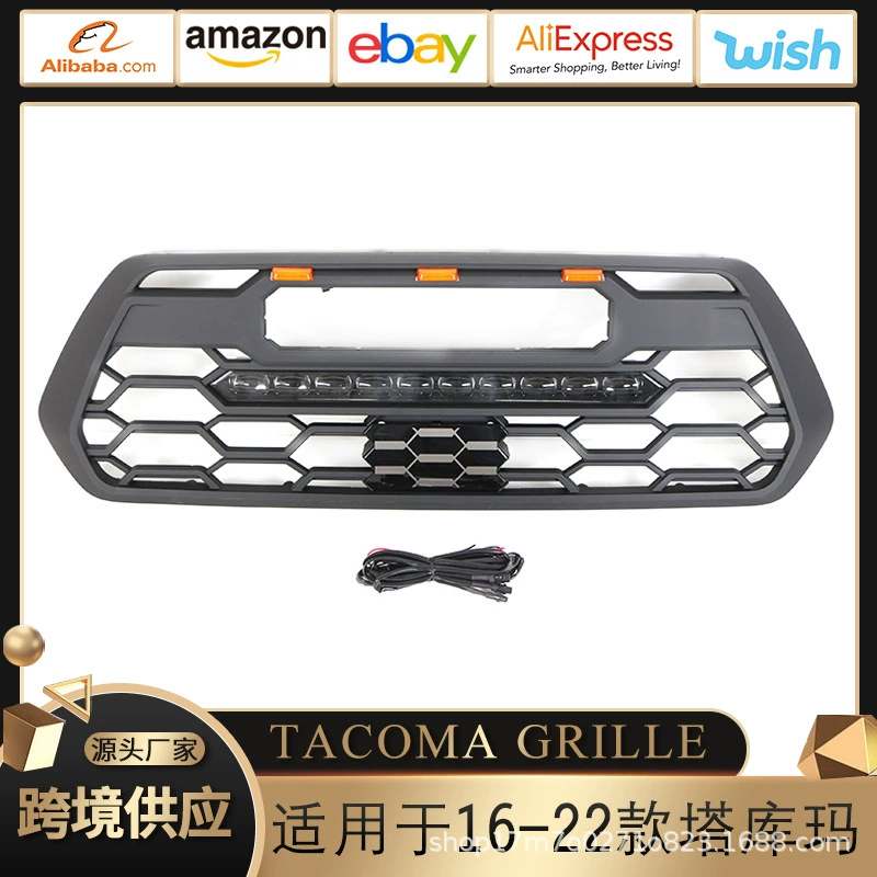 Для 2016-2022 Toyota Tacuma China Net TACOMA GRILLE Аксессуары для решетки с подсветкой